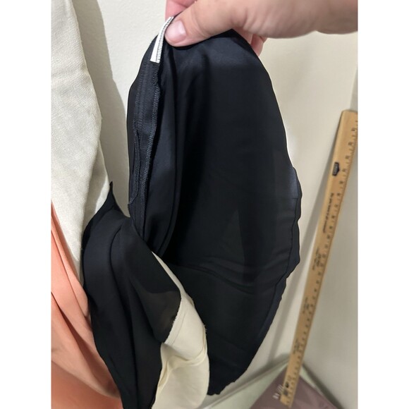 Dries Van Noten 100% Silk Midi Sleeveless Dress Size‎ 6 Lena Dunham Colorblock - Picture 13 of 14